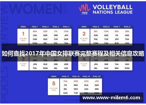 如何查找2017年中国女排联赛完整赛程及相关信息攻略